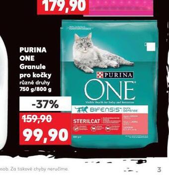 Kaufland Purina one granule pro kočky nabídka