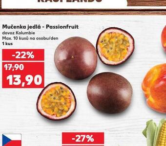 Kaufland Mučenka jedlá - passionfruit nabídka