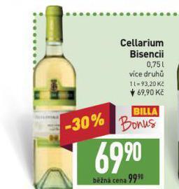 Billa Cellarium bisencii nabídka