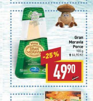 Billa Gran moravia sýr nabídka