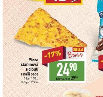 Billa Pizza slaninová s cibulí nabídka