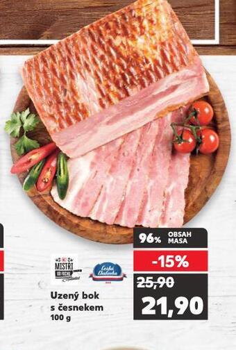Kaufland Uzený bok s česnekem nabídka
