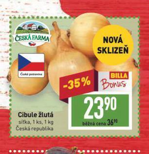 Billa Cibule žlutá nabídka