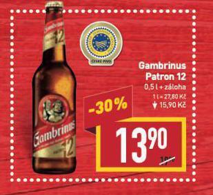 Billa Pivo gambrinus nabídka