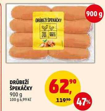 Penny Market Drůbeží špekáčky, 900 g nabídka