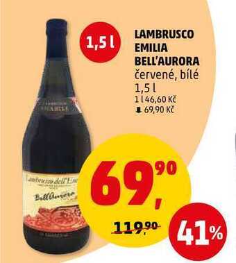 Penny Market Lambrusco emilia bell'aurora, 1,5 l nabídka