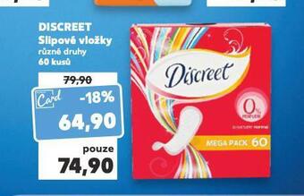 Kaufland Discreet slipové vložky nabídka