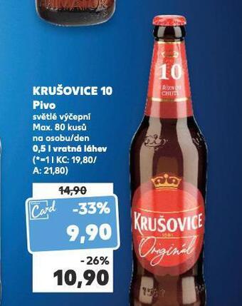 Kaufland Pivo krušovice 10 nabídka