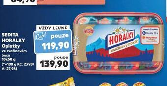 Kaufland Sedita horalky oplatky nabídka