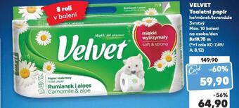 Kaufland Velvet toaletní papír nabídka