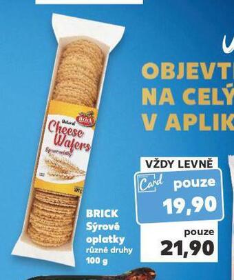 Kaufland Brick sýrové oplatky nabídka