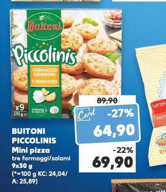 Kaufland Buitoni piccolinis mini pizza nabídka