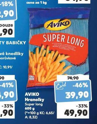 Kaufland Aviko hranolky super long nabídka