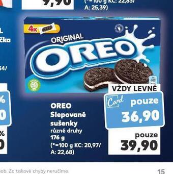 Kaufland Oreo slepované sušenky nabídka
