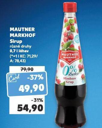 Kaufland Mautner markhof sirup nabídka
