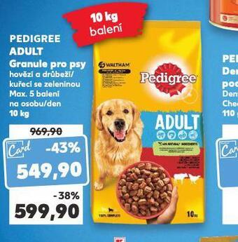 Kaufland Pedigree adult granule pro psy nabídka