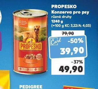 Kaufland Propesko konzerva pro psy nabídka