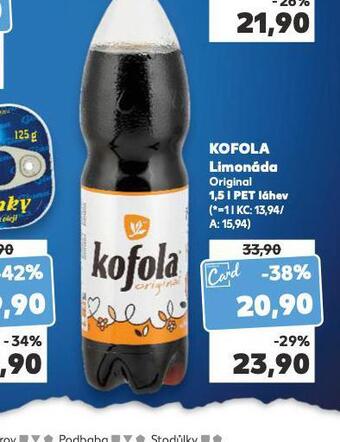 Kaufland Kofola 1,5l nabídka