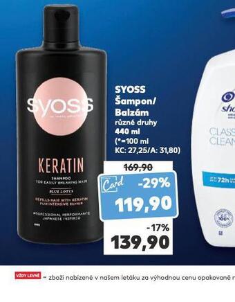 Kaufland Syoss šampon, balzám nabídka