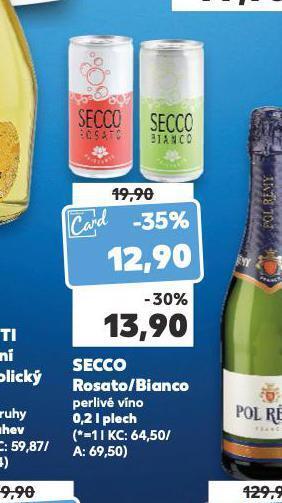 Kaufland Secco rosato / bianco nabídka