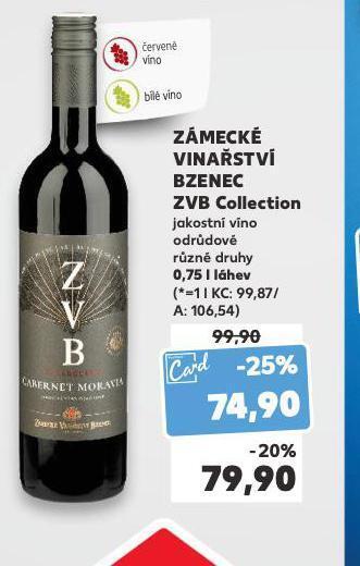 Kaufland Zámecké vinařství bzenec zvb collection nabídka