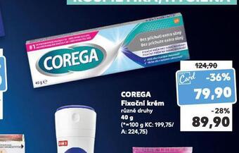 Kaufland Corega fixační krém nabídka