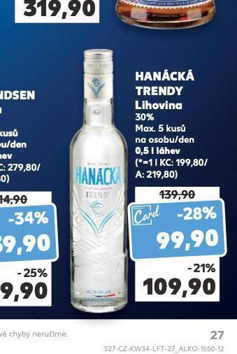 Hanácká trendy lihovina