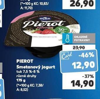 Kaufland Pierot smetanový jogurt nabídka