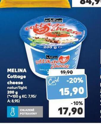Kaufland Melina cottage cheese nabídka