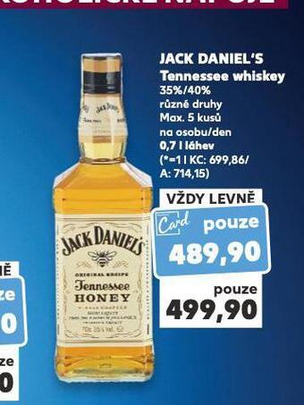 Kaufland Jack daniel´s tennessee whiskey nabídka