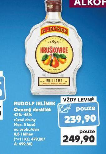 Kaufland Rudolf jelínek ovocný destilát nabídka