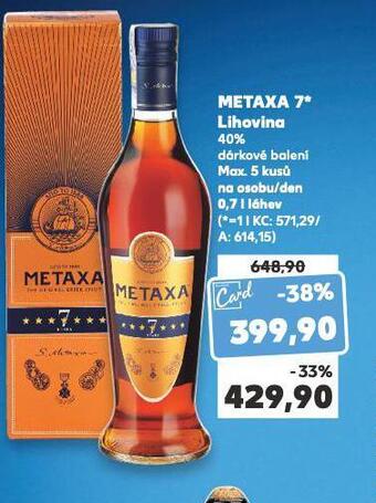 Kaufland Metaxa 7* nabídka