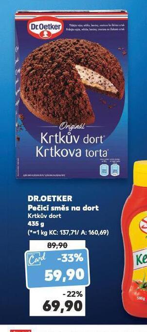 Kaufland Dr. oetker pečící směs na dort krtkův dort nabídka