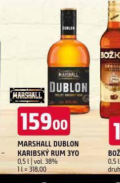 Terno Marshall dublon karibský rum nabídka