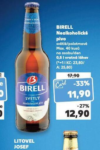 Kaufland Pivo birell nealko nabídka