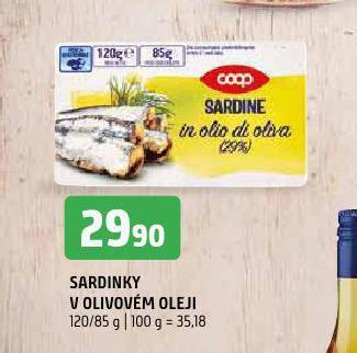 Terno Sardinky v olivovém oleji nabídka
