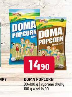 Terno Doma popcorn nabídka