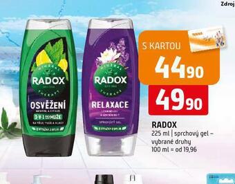 Terno Radox sprchový gel nabídka