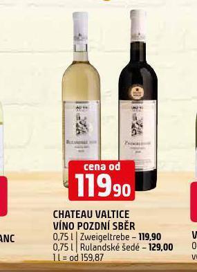 Terno Chateau valtice zweigeltrebe nabídka