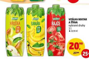 Penny Market Vitálka nektar a šťáva, 1 l nabídka