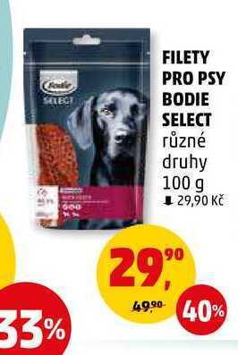Penny Market Filety pro psy bodie select, 100 g nabídka