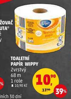 Penny Market Toaletní papír wippy, 1 role nabídka