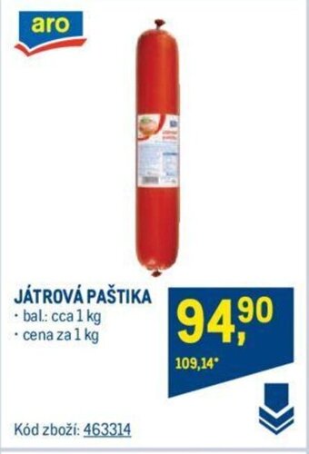 Makro JÁTROVÁ PAŠTIKA nabídka