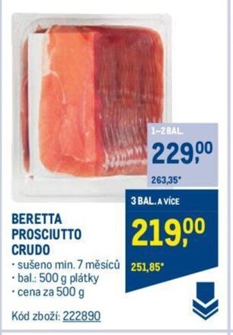 Makro BERETTA PROSCIUTTO CRUDO nabídka