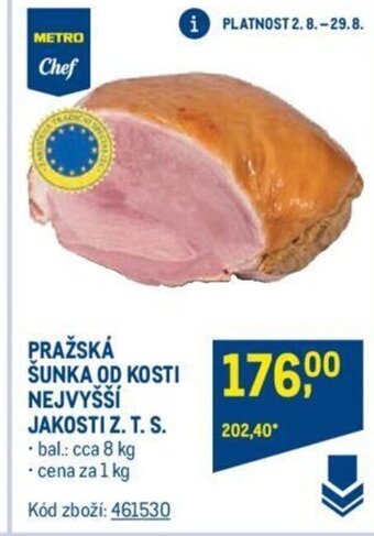 Makro PRAŽSKÁ ŠUNKA OD KOSTI NEJVYŠŠÍ JAKOSTI Z. T. S. nabídka