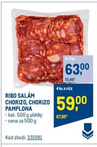 Makro RIBO SALÁM CHORIZO, CHORIZO PAMPLONA nabídka