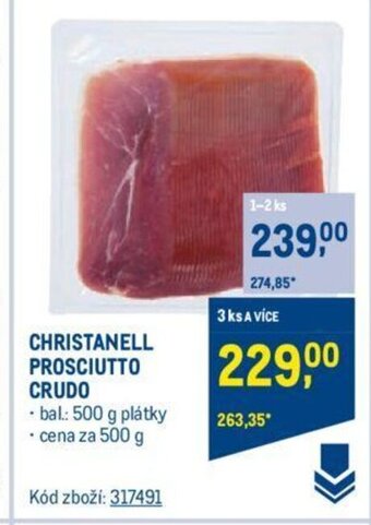 Makro CHRISTANELL PROSCIUTTO CRUDO nabídka