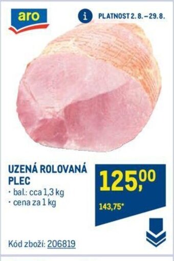 Makro UZENÁ ROLOVANÁ PLEC nabídka