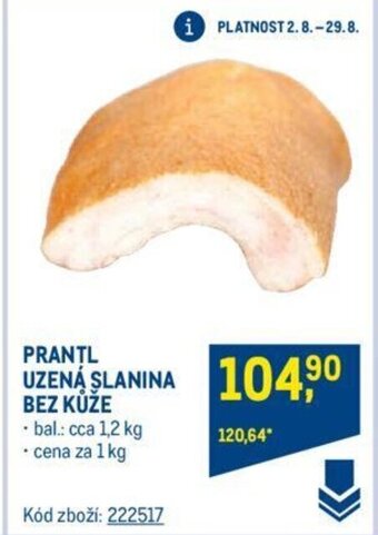 Makro PRANTL UZENÁ SLANINA BEZ KŮŽE nabídka