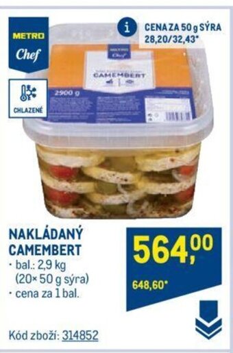 Makro NAKLÁDANÝ CAMEMBERT nabídka